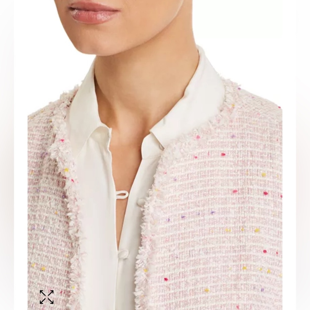 Kate Spade Multicolour Tweed Preppy Career Spring Summer Girly Blazer Size 0 - Picture 3 of 10